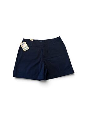 Dockers Chino Metro Bermuda Shorts Navy Blue Pockets Women's 16W